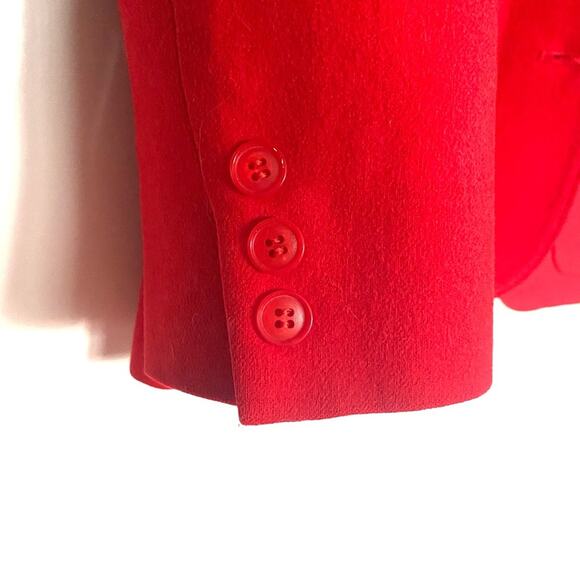 Pendleton Vintage Red Virgin Wool Blazer - Size Small - Picture 3 of 6